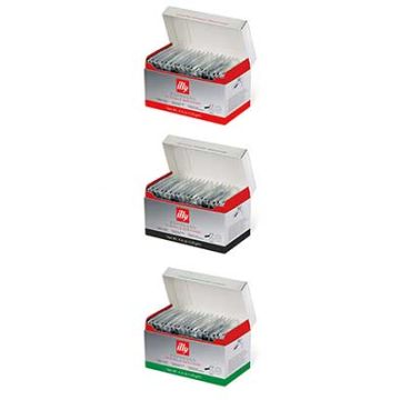 3 boxes of illy espresso coffee pods