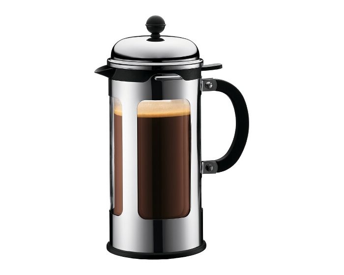 NK HOME French Press Coffee Maker, Glass, 8 Cup, 1.0L, 34 oz