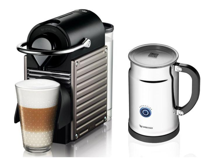 Nespresso Pixie Espresso Machine With Aeroccino By De'longhi, Espresso  Machines