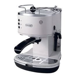 【未使用】DeLonghi icona エスプレッソ・カプチーノメーカー　白 Delonghi Icona Pump Espresso Machine in White ECO310W