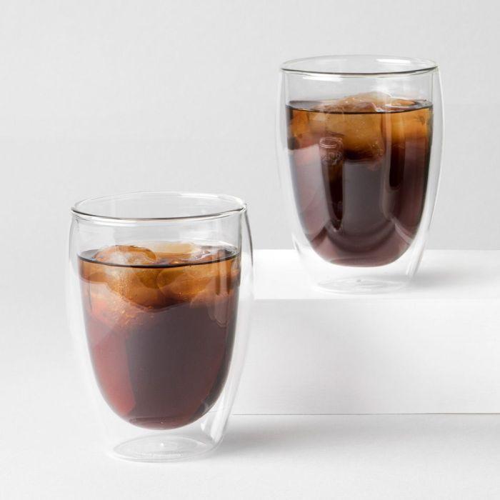 DeLonghi Set of 6 Double-Wall Espresso Glasses 