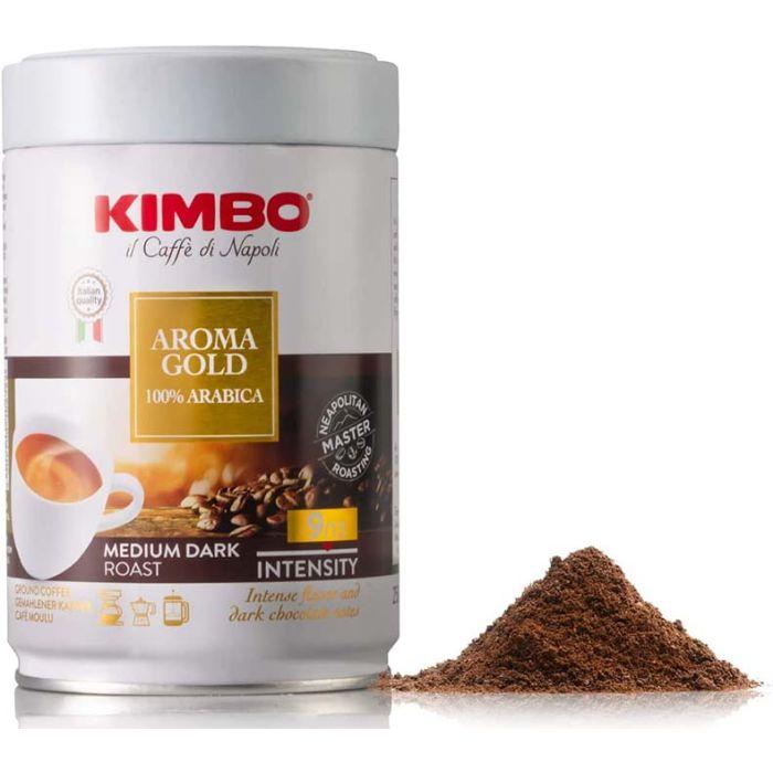 Kimbo Aroma Gold Espresso Coffee - 8.8 oz.