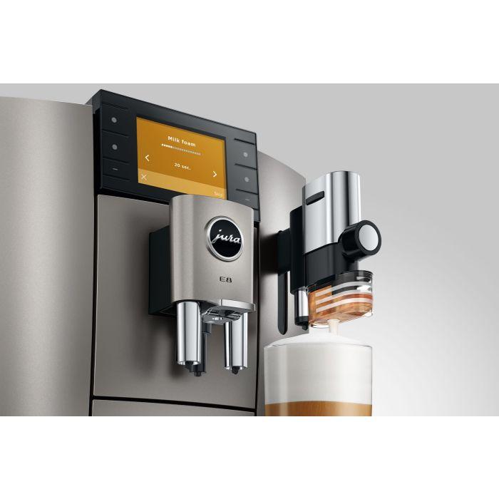Jura E8 Midnight Silver | Jura E8 Automatic Coffee Center