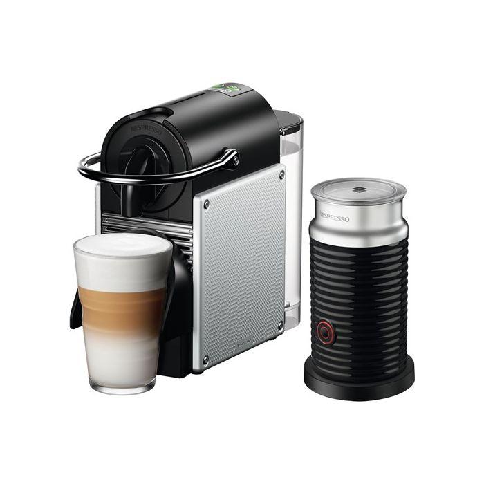 Nespresso Pixie Espresso Single Serve Machine + Aeroccino Frother