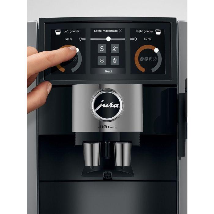 JURA J10 Twin Automatic Coffee Center with 2 grinders