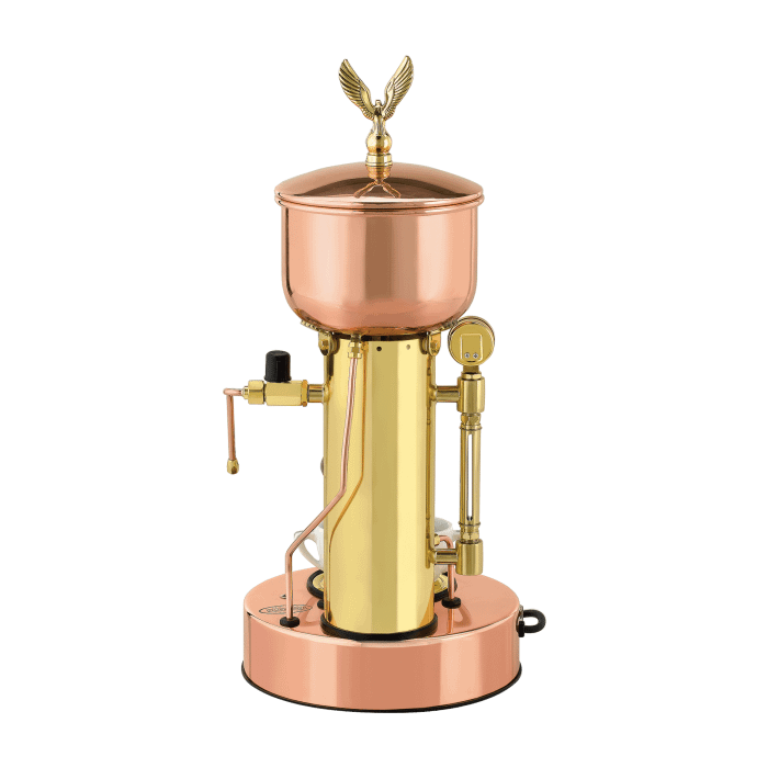 Elektra Micro Casa Lever Espresso Machine in Copper & Brass