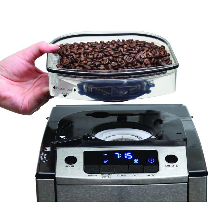 CoffeeTEAM GS Coffee Maker/Conical Burr Grinder Capresso